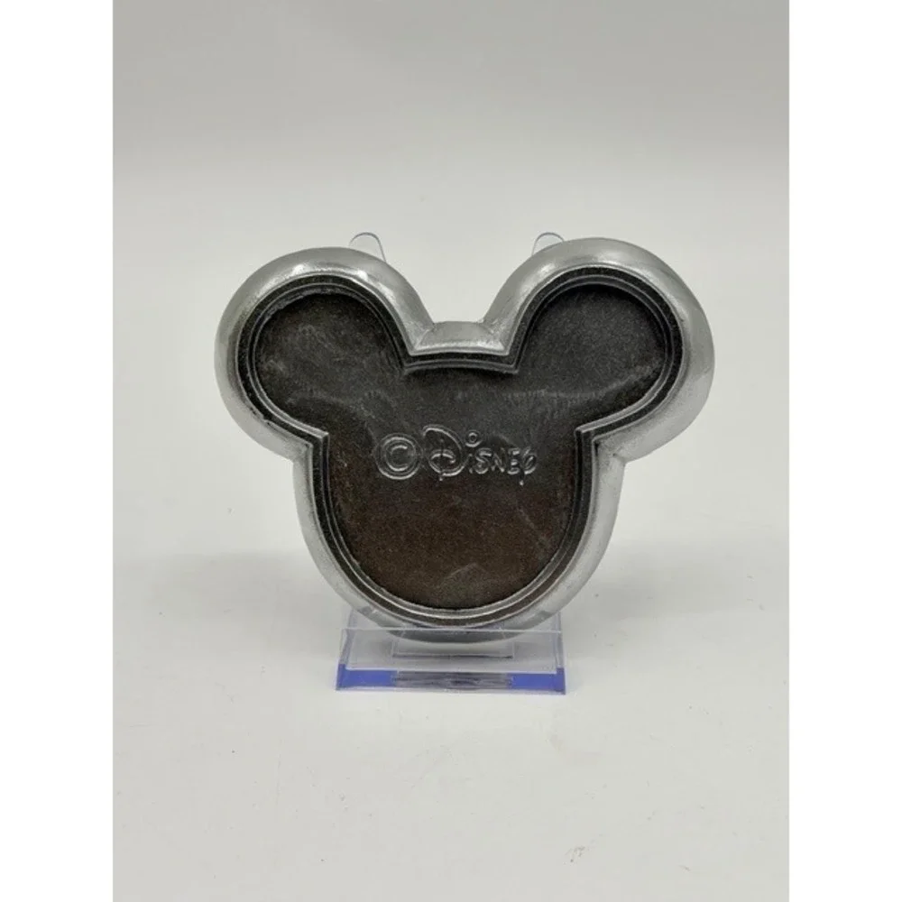 Disney Mickey Mouse Metal Trinket Dish Candy‎ Tray Silver Tone
